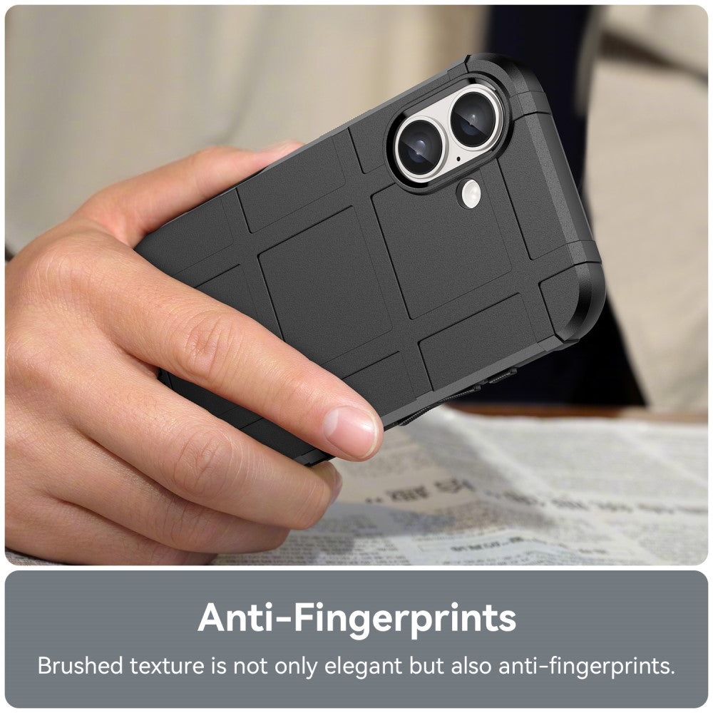 Rugged Shield iPhone 16 cover - Black