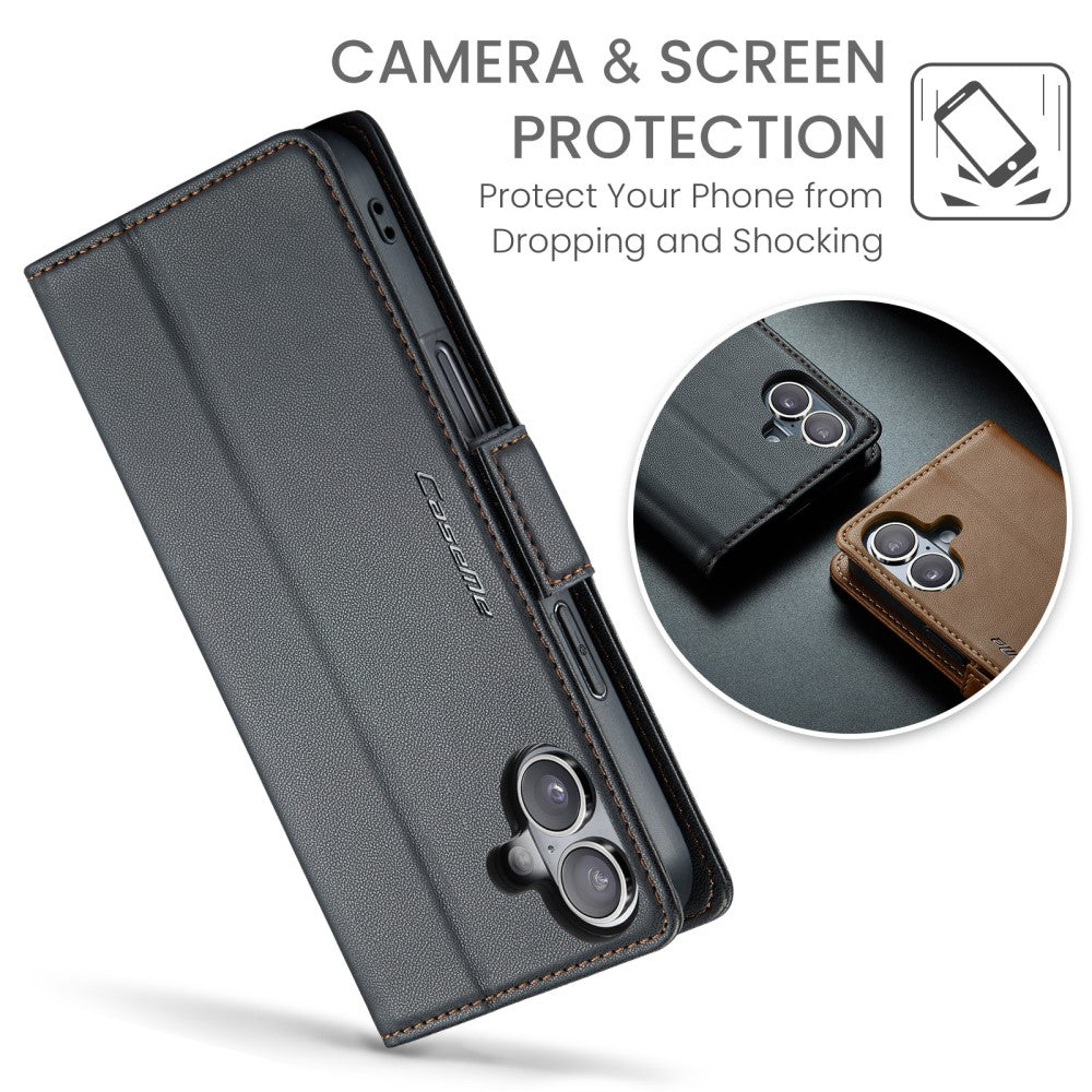 CaseMe iPhone 16 smooth case - Black