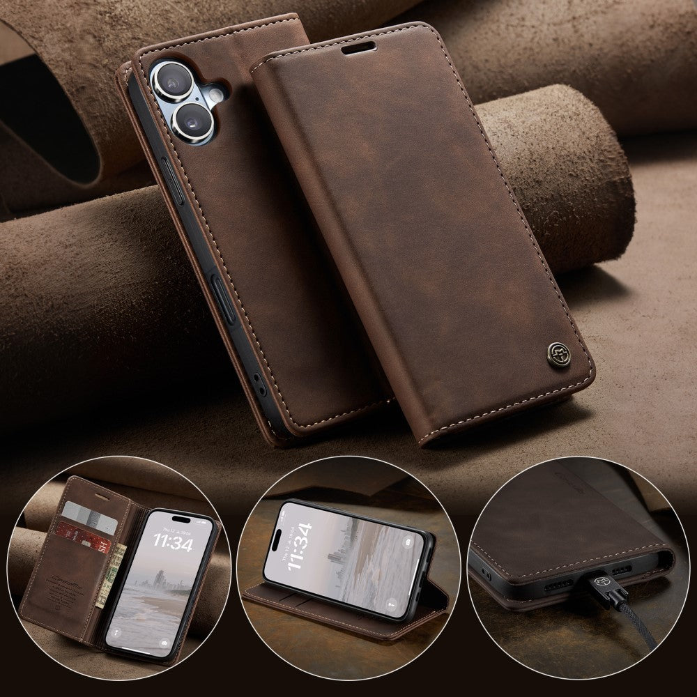CaseMe iPhone 16 vintage case - Coffee