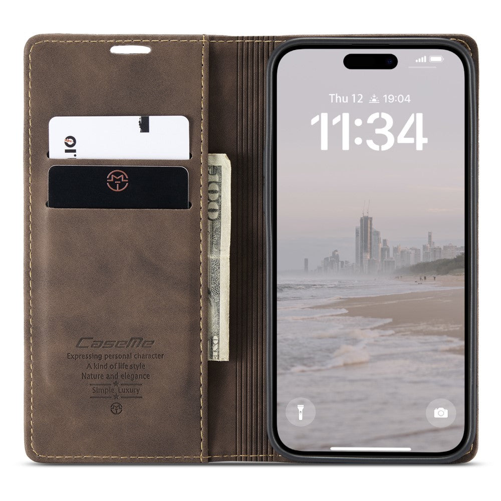 CaseMe iPhone 16 vintage case - Coffee