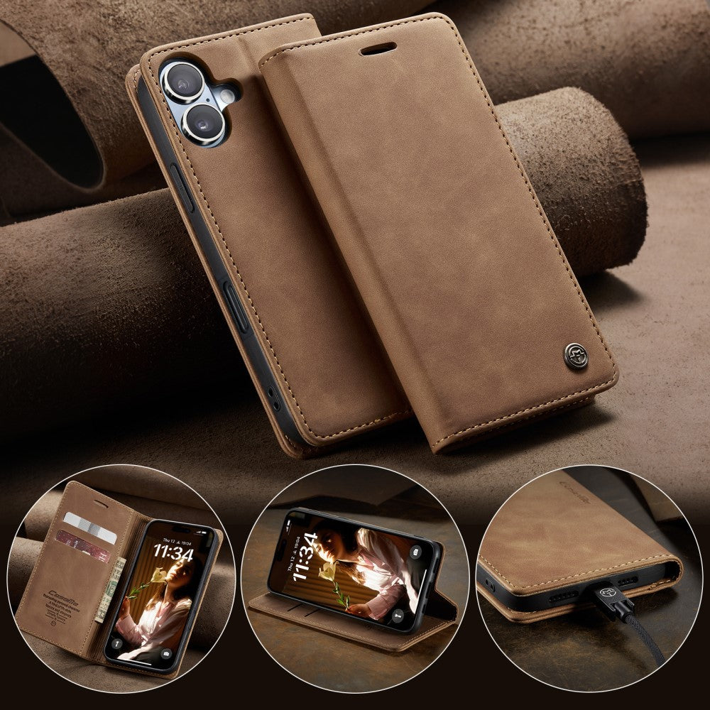 CaseMe iPhone 16 vintage case - Brown