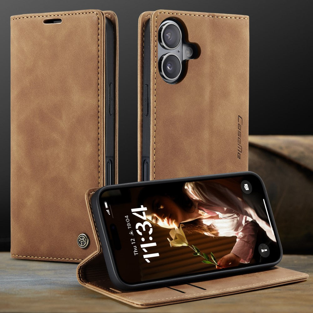 CaseMe iPhone 16 vintage case - Brown