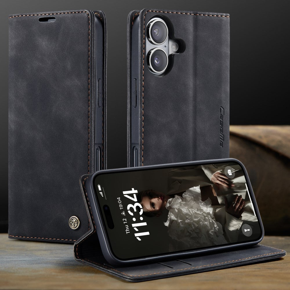 CaseMe iPhone 16 vintage case - Black