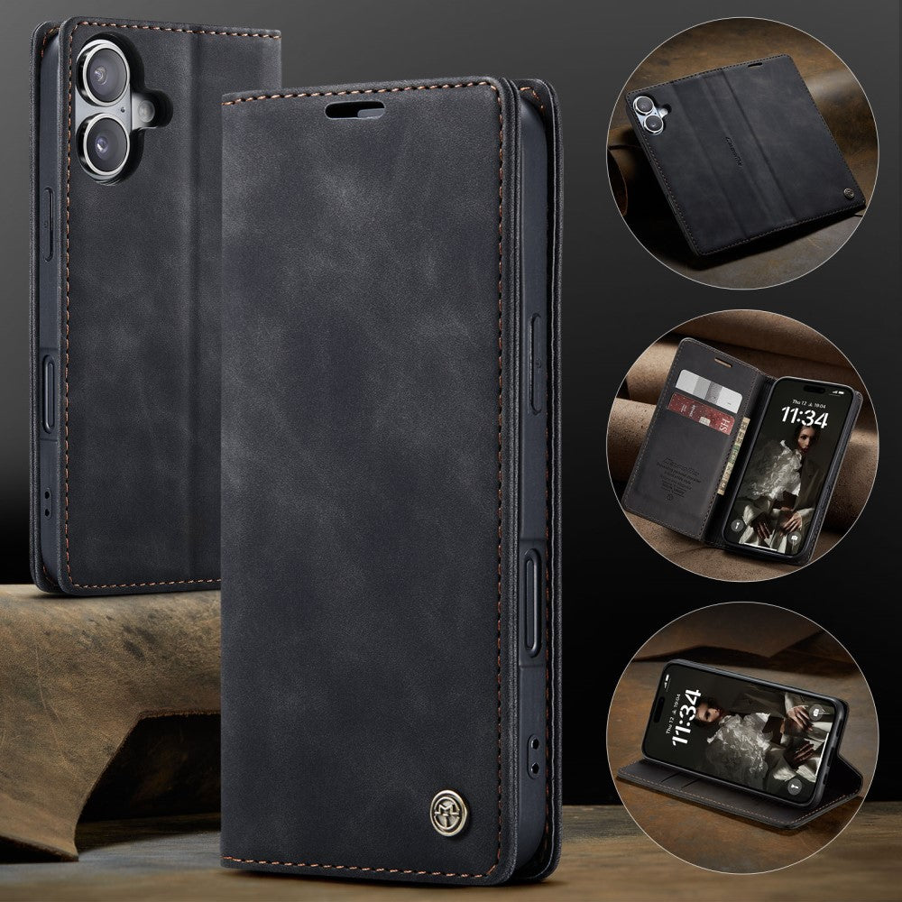 CaseMe iPhone 16 vintage case - Black