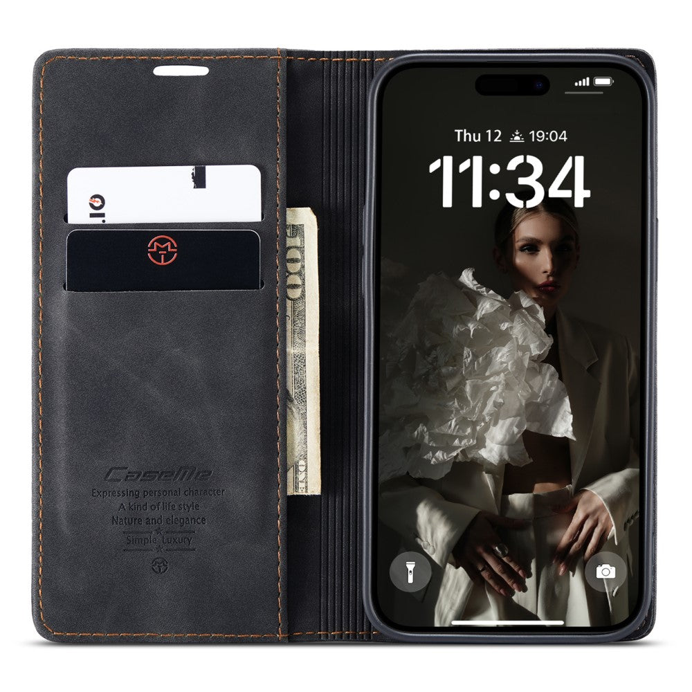 CaseMe iPhone 16 vintage case - Black