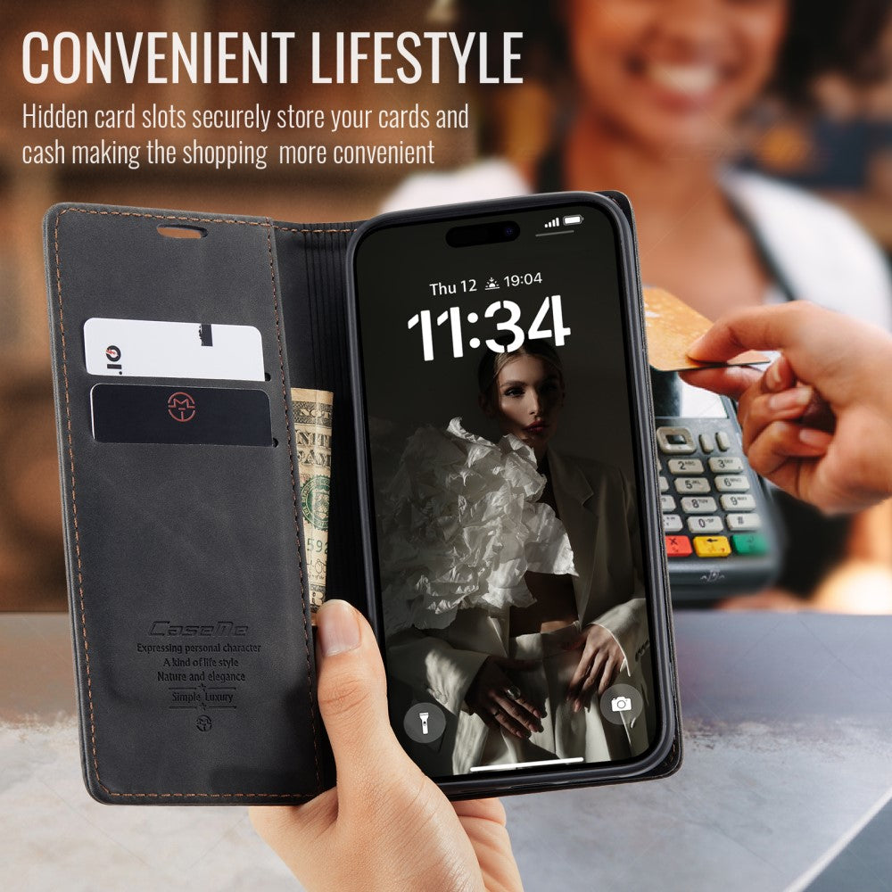 CaseMe iPhone 16 vintage case - Black