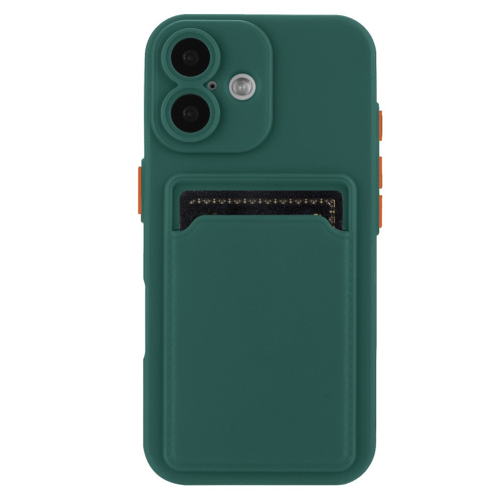 Card holder cover for iPhone 16 - Midnight Green