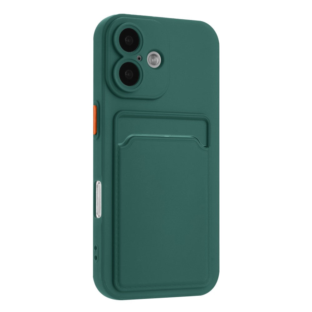 Card holder cover for iPhone 16 - Midnight Green