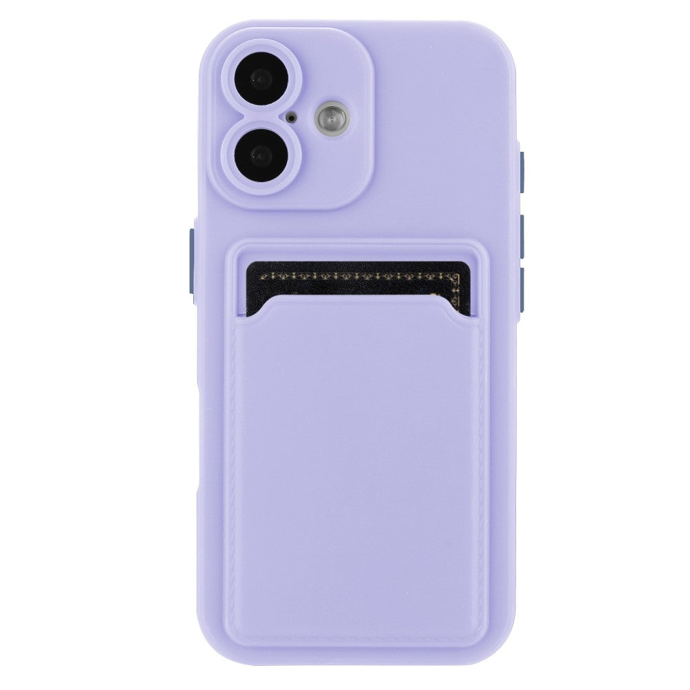 Card holder cover for iPhone 16 - Purple