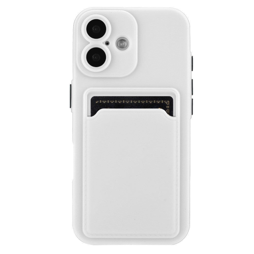 Card holder cover for iPhone 16 - White