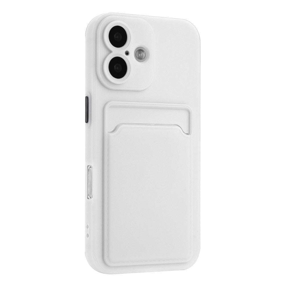 Card holder cover for iPhone 16 - White