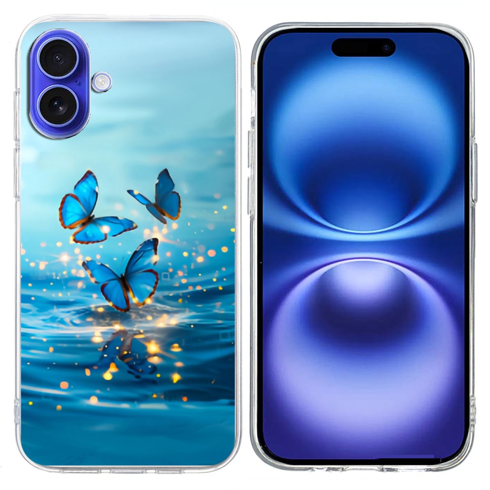 Vibe iPhone 16 cover - Blue Butterfly