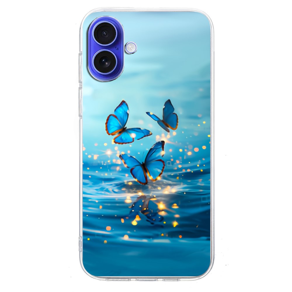 Vibe iPhone 16 cover - Blue Butterfly