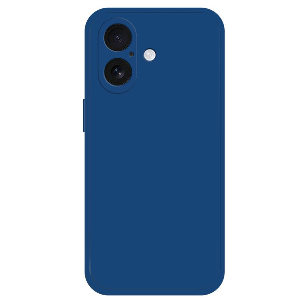 iPhone 16 Flexible Case Straight Edge Protection Phone Cover - Sapphire