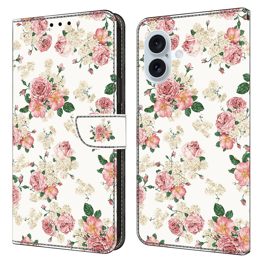 Wonderland iPhone 16 flip case - Peony