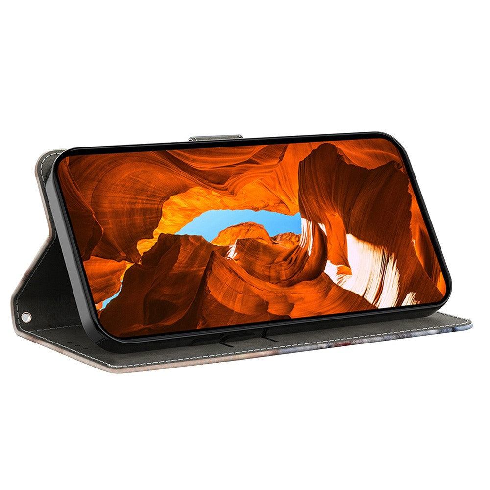 Wonderland iPhone 16 flip case - Peony