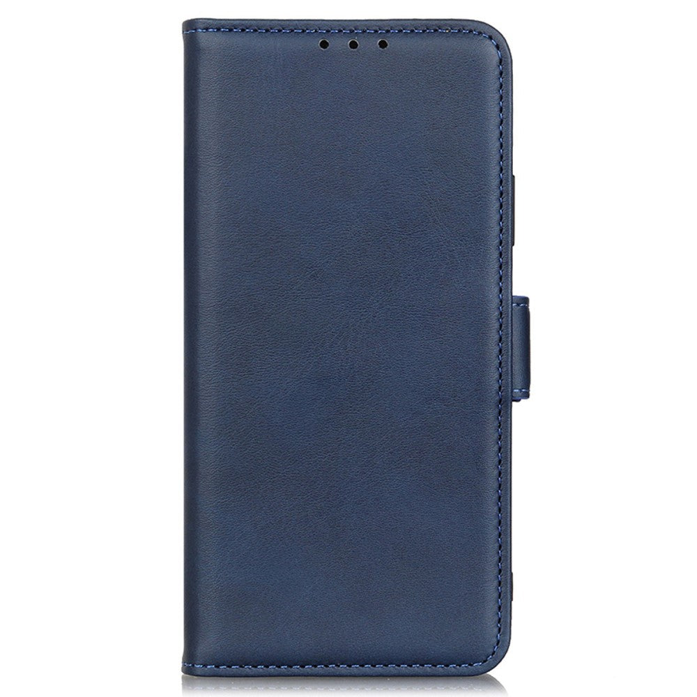 Wallet-style iPhone 16 leather case - Blue