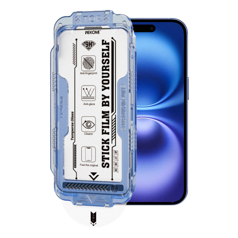 WEKOME WTP-117 iPhone 16 Screen Protector 6D Curved Ultra-Fine Edge AR Matte Tempered Glass Film